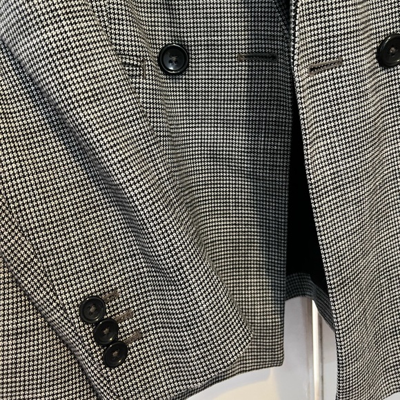 Checkered Dark Gray Blazer - Picture 3 of 4